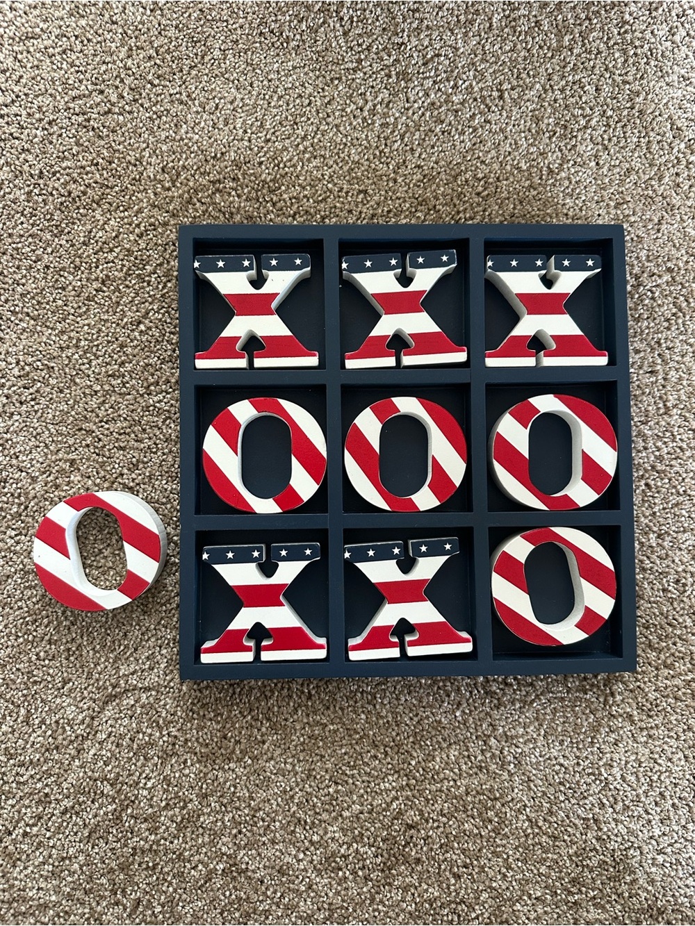 USA tic tac toe game